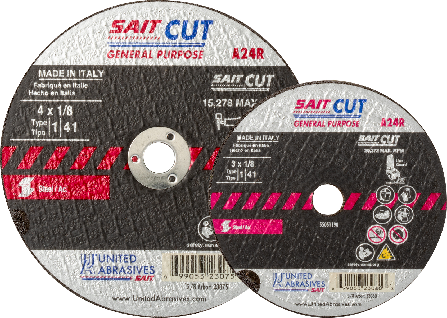 TM 4 X 1/8 X 3/8 A24R - Cutting Wheels